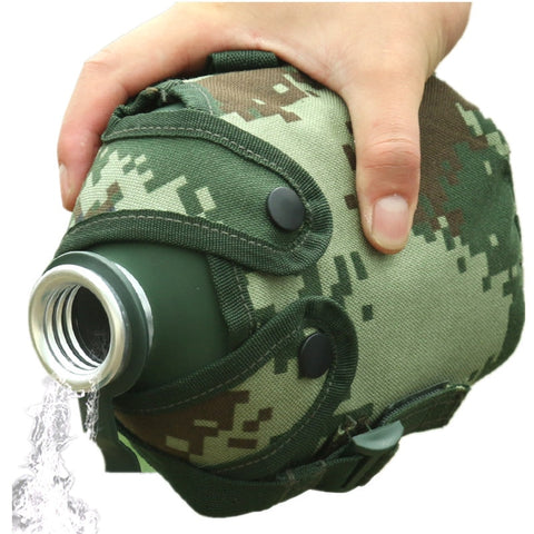 1L  Water Bottle Military Water Bottle With Pouch Canteen Bottle