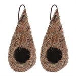 Natural Bird Hut For Outside Hand-Woven Roosting Nest