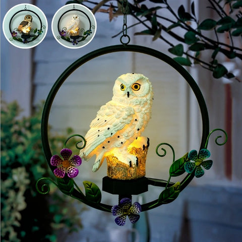 Solar Owl Outdoor Garden Light