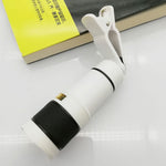 Mini Telephoto Phone Lens 8X/12X Optical Zoom Suitable for Most Types of Mobile Phones